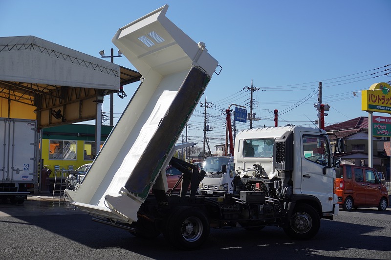 レンジャー　４トン　「ベッドレス」　強化ダンプ　一方開　極東製　積載３５００ｋｇ　電動コボレーン　鳥居アングル補強　ダンプピン　アユミ板掛け　社外リアバンパー　ＥＴＣ　ＡＴ車！23