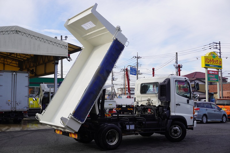 レンジャー　４トン　「ベッドレス」　強化ダンプ　一方開　新明和製　積載３７００ｋｇ　電動コボレーン　鳥居アングル補強　ダンプピン　ＥＴＣ　ＡＴ車！23