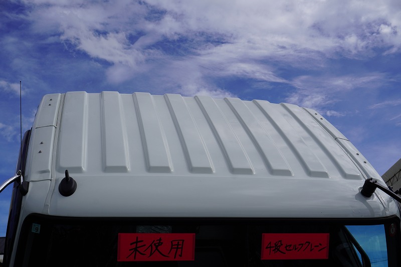 （未使用）　ファイター　大型　３軸　２デフ　リーフサス　「ベッド付き」　４段セルフクレーン　積載９７００ｋｇ　タダノ製　ラジコン　フックイン　２．９３ｔ吊　ヤマダボディー　鳥居シマ板張り＆埋め込み式工具入れ　アルミブロック　スタンション穴　床フック　メッキパーツ　アルミホイール　アユミ板＆アユミ板掛け　ＥＴＣ２．０　バックカメラ　回送仕様　６速ＭＴ！総重量２０トン未満！　車検「Ｒ７年９月まで！」41