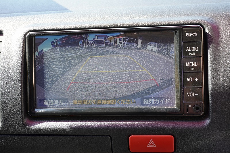 ハイエース　ロング　ＤＸ　５ドア　ガソリン車　３～６人乗り　トヨタ車体製パワーゲート　小窓　純正ナビ　ＥＴＣ　バックカメラ　キーレス　衝突軽減ブレーキ　車線逸脱警報　ワンオーナー！ＡＴ車！31