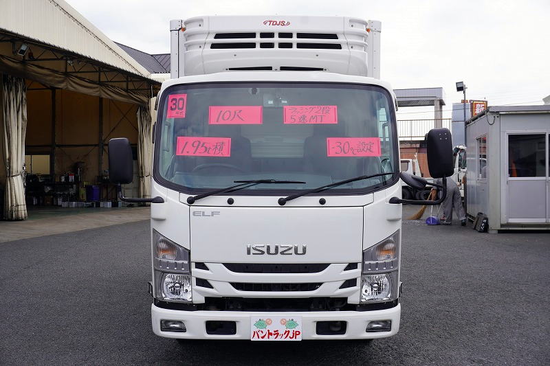エルフ　１０尺　冷蔵冷凍車　積載１９５０ｋｇ　菱重製　両側サイドドア　－３０度設定　荷台シマ板張り＆スノコ付き　ラッシング２段　間仕切り扉　左電格ミラー　坂道発進補助　バックカメラ　ＥＴＣ２．０　フォグランプ　５速ＭＴ！0