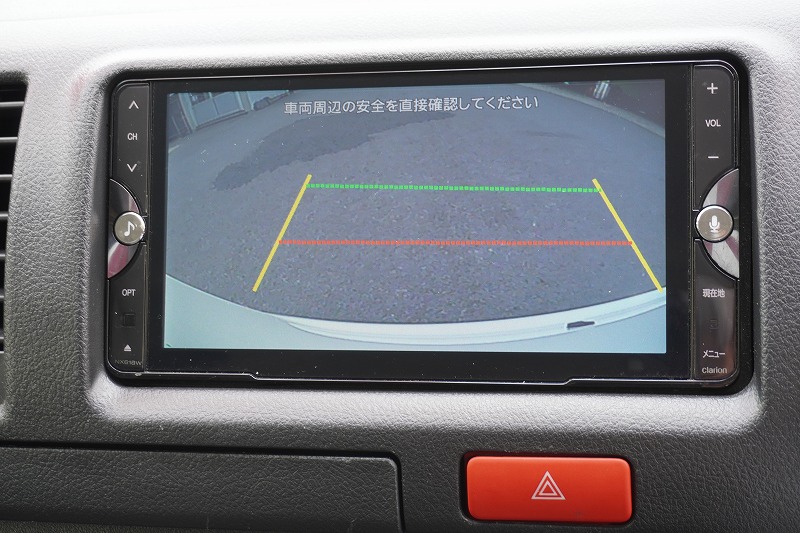 ハイエース　ロング　ＤＸ　４ドア　ガソリン車　３人乗り　トヨタ車体製パワーゲート　バックカメラ　社外ナビ　ＥＴＣ２．０　キーレス　電格ミラー　衝突軽減ブレーキ　車線逸脱警報　ＡＴ車！32
