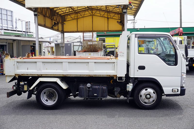 エルフ　「標準幅」　強化　ローダーダンプ　新明和製　三方開　積載３０００ｋｇ　手動コボレーン　ダンプピン　ＥＴＣ　左電格ミラー　坂道発進補助　キーレス　６速ＭＴ！3