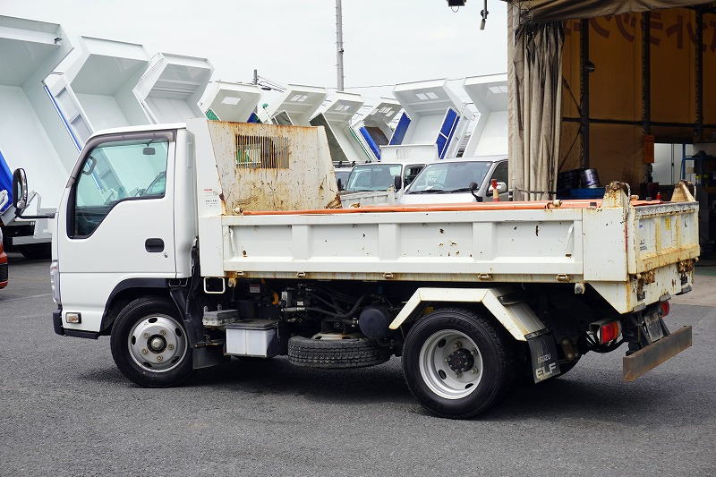 エルフ　「標準幅」　強化　ローダーダンプ　新明和製　三方開　積載３０００ｋｇ　手動コボレーン　ダンプピン　ＥＴＣ　左電格ミラー　坂道発進補助　キーレス　６速ＭＴ！5