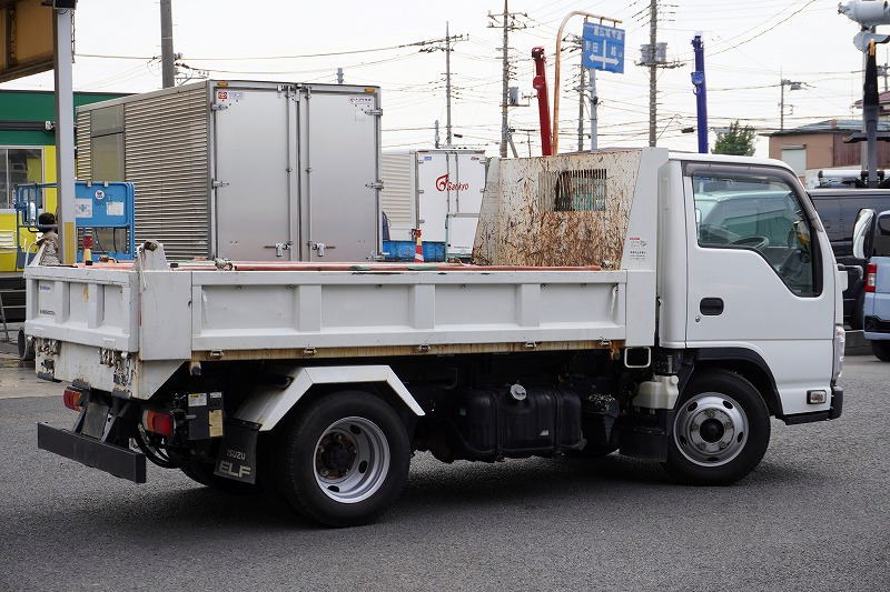 エルフ　「標準幅」　強化　ローダーダンプ　新明和製　三方開　積載３０００ｋｇ　手動コボレーン　ダンプピン　ＥＴＣ　左電格ミラー　ＡＴ車！6