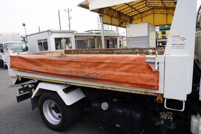 エルフ　「標準幅」　強化　ローダーダンプ　新明和製　三方開　積載３０００ｋｇ　手動コボレーン　ダンプピン　ＥＴＣ　左電格ミラー　ＡＴ車！25