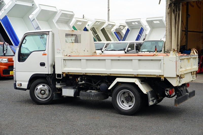 エルフ　「標準幅」　強化　ローダーダンプ　新明和製　三方開　積載３０００ｋｇ　手動コボレーン　ダンプピン　ＥＴＣ　６速ＭＴ！5