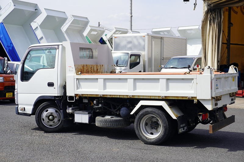 エルフ　「標準幅」　強化　ローダーダンプ　新明和製　三方開　積載３０００ｋｇ　手動コボレーン　ダンプピン　ＥＴＣ　左電格ミラー　坂道発進補助　キーレス　６速ＭＴ！5