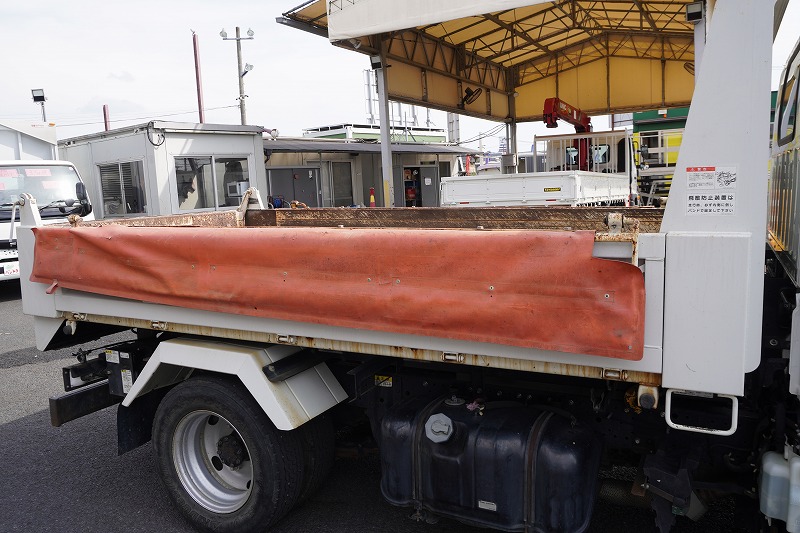 エルフ　「標準幅」　強化　ローダーダンプ　新明和製　三方開　積載３０００ｋｇ　手動コボレーン　ダンプピン　ＥＴＣ　左電格ミラー　坂道発進補助　キーレス　６速ＭＴ！25