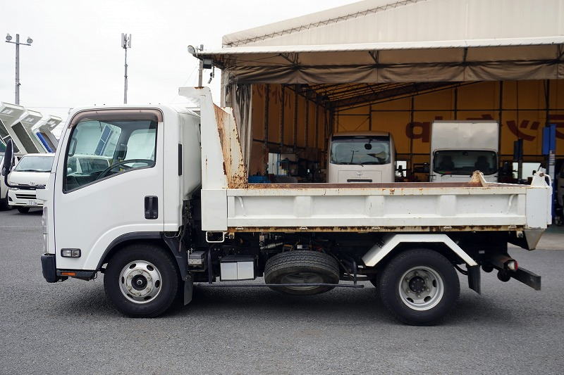 エルフ　「ワイド」　強化　ローダーダンプ　新明和製　三方開　積載３８００ｋｇ　ＥＴＣ　坂道発進補助　ダンプピン　６速ＭＴ！1