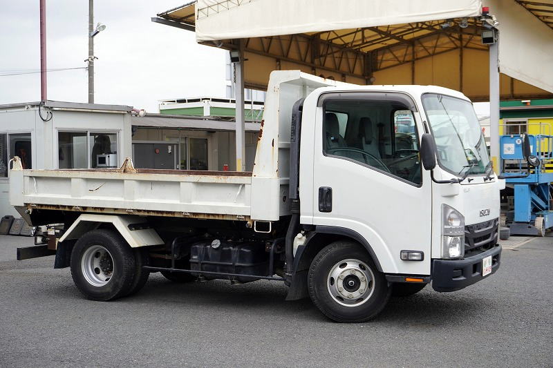 エルフ　「ワイド」　強化　ローダーダンプ　新明和製　三方開　積載３８００ｋｇ　ＥＴＣ　坂道発進補助　ダンプピン　６速ＭＴ！4