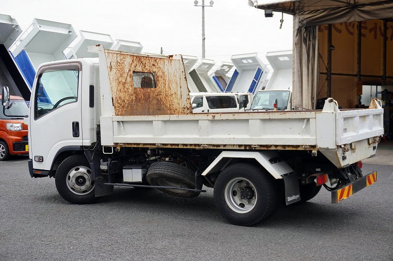 エルフ　「ワイド」　強化　ローダーダンプ　新明和製　三方開　積載３８００ｋｇ　ＥＴＣ　坂道発進補助　ダンプピン　６速ＭＴ！5