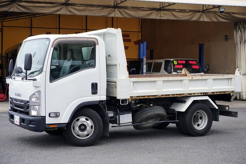 エルフ　「ワイド」　強化　ローダーダンプ　新明和製　三方開　積載３８００ｋｇ　ＥＴＣ　坂道発進補助　ダンプピン　６速ＭＴ！7