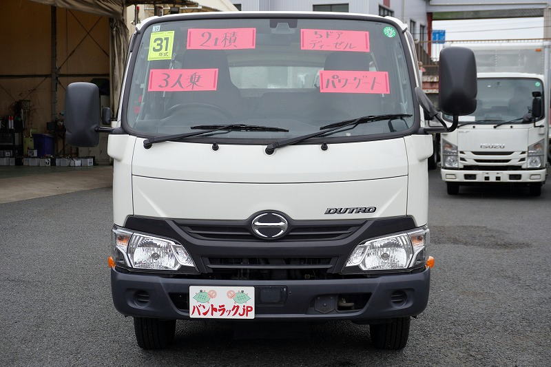 日野　デュトロ　ルートバン　５ドア　ディーゼル車　ジャストロー　積載２０００ｋｇ　３人乗り　リア跳ね上げドア　和光工業製パワーゲート　荷台板張り　荷室加工有り　社外ナビ　バックカメラ　ＡＴ車！0
