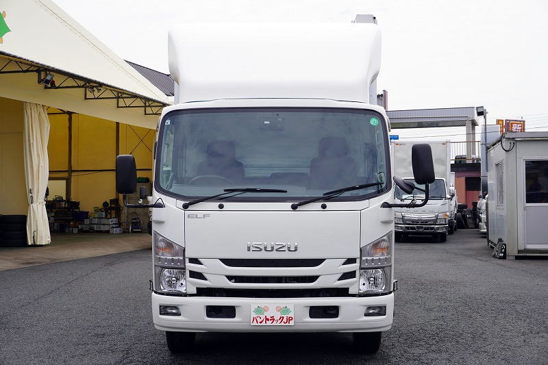 エルフ　「４ＷＤ　ワイドロング」　移動事務室車　サイドドア　リア＆サイド入口シマ板階段式＆手すり付　前後アウトリガー　発電機　窓付　エアコン付　導風板　バックカメラ　社外ナビ　ＥＴＣ　左電格ミラー　坂道発進補助　フォグランプ　オオシマ自工製　ＡＴ車！希少車！！0