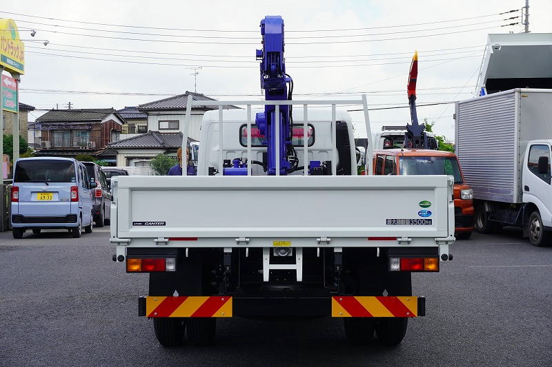 （未使用）　キャンター　「ワイドロング」　４段クレーン　積載３５００ｋｇ　タダノ製　ラジコン　フックイン　２．６３ｔ吊　セイコーラック　ＬＥＤヘッドライト＆ＬＥＤフォグランプ　左電格ミラー　坂道発進補助　スマートキー　衝突軽減ブレーキ　車線逸脱警報　５速ＭＴ！2