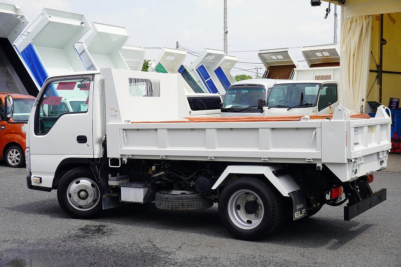 エルフ　「標準幅」　強化　ローダーダンプ　新明和製　三方開　積載３０００ｋｇ　手動コボレーン　ダンプピン　ＥＴＣ　左電格ミラー　ＡＴ車！5