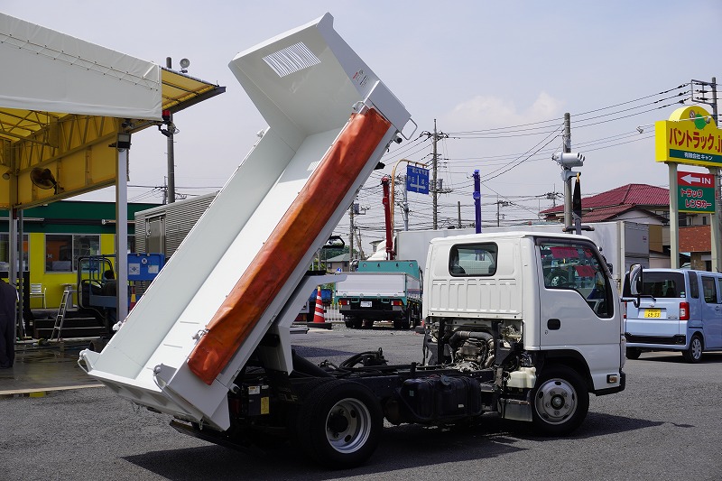 エルフ　「標準幅」　強化　ローダーダンプ　新明和製　三方開　積載３０００ｋｇ　手動コボレーン　ダンプピン　ＥＴＣ　左電格ミラー　ＡＴ車！27