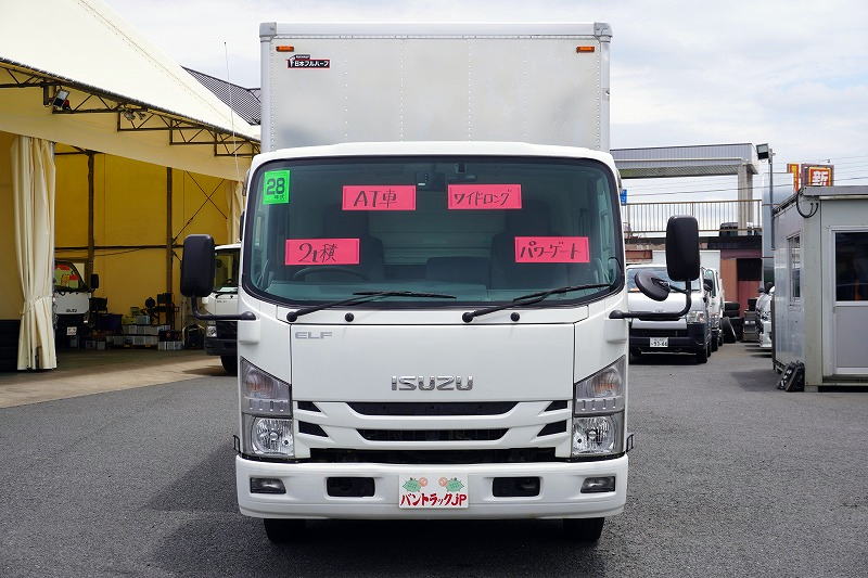 エルフ　「ワイドロング」　アルミバン　積載２０００ｋｇ　跳ね上げ式　パワーゲート　ラッシング２段　バックカメラ　ＥＴＣ　フォグランプ　日本フルハーフ製　ＡＴ車！0