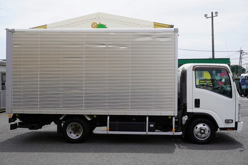 エルフ　「ワイドロング」　アルミバン　積載２０００ｋｇ　跳ね上げ式　パワーゲート　ラッシング２段　バックカメラ　ＥＴＣ　フォグランプ　日本フルハーフ製　ＡＴ車！3