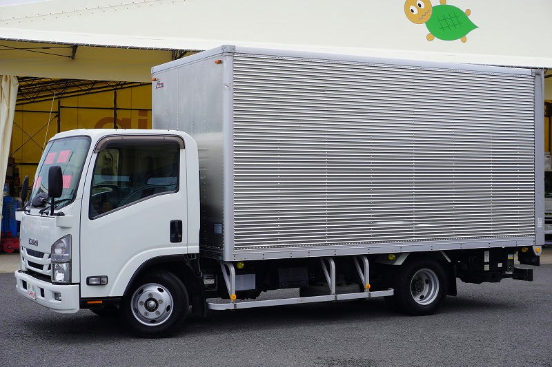 エルフ　「ワイドロング」　アルミバン　積載２０００ｋｇ　跳ね上げ式　パワーゲート　ラッシング２段　バックカメラ　ＥＴＣ　フォグランプ　日本フルハーフ製　ＡＴ車！7
