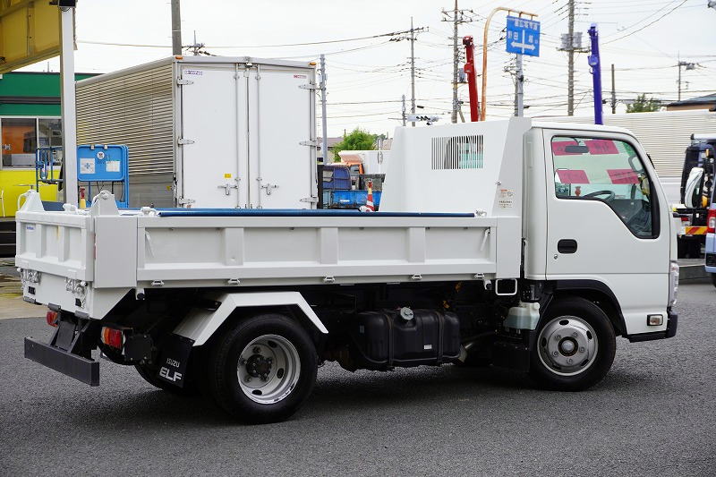 エルフ　「標準幅」　強化　ローダーダンプ　新明和製　三方開　積載３０００ｋｇ　手動コボレーン　スライド用ラジコン　ダンプピン　ＥＴＣ　ＡＴ車！6