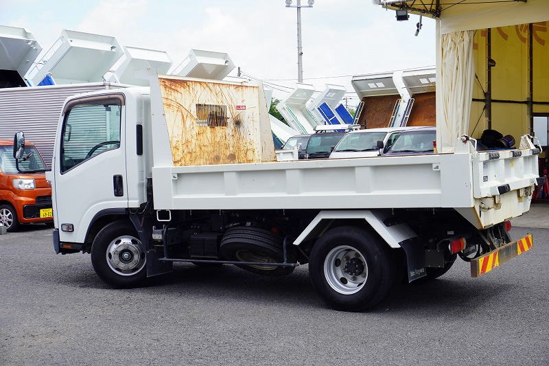 エルフ　「ワイド」　強化　ローダーダンプ　新明和製　一方開　積載３７５０ｋｇ　スライド用ラジコン　ＥＴＣ　ダンプピン　壁面フック３対　ＡＴ車！5
