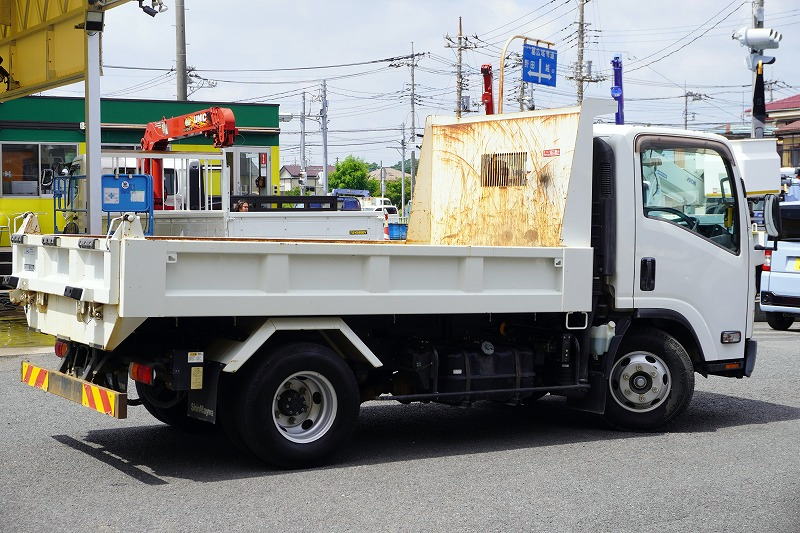 エルフ　「ワイド」　強化　ローダーダンプ　新明和製　一方開　積載３７５０ｋｇ　スライド用ラジコン　ＥＴＣ　ダンプピン　壁面フック３対　ＡＴ車！6