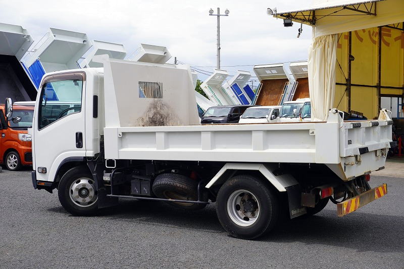 エルフ　「ワイド」　強化　ローダーダンプ　新明和製　一方開　積載３７５０ｋｇ　スライド用ラジコン　ＥＴＣ　ダンプピン　壁面フック３対　ＡＴ車！5