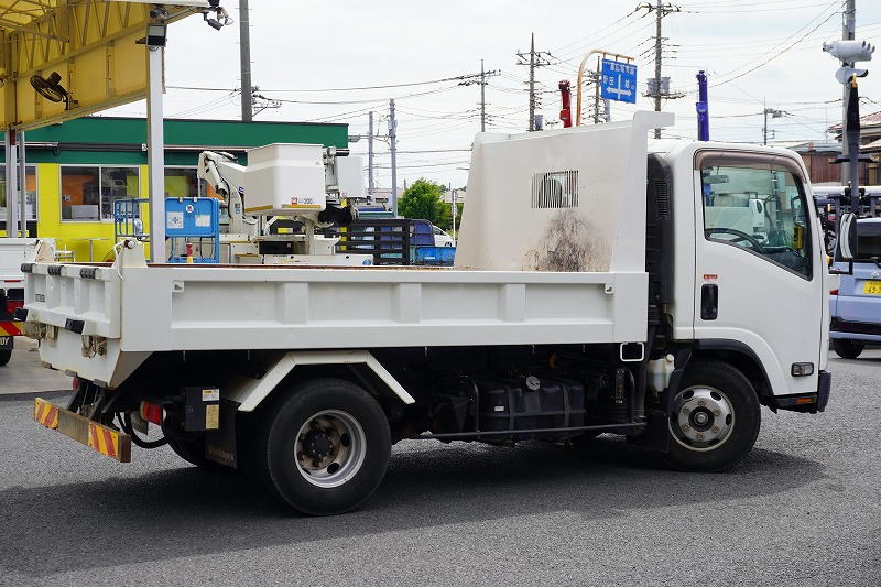 エルフ　「ワイド」　強化　ローダーダンプ　新明和製　一方開　積載３７５０ｋｇ　スライド用ラジコン　ＥＴＣ　ダンプピン　壁面フック３対　ＡＴ車！6