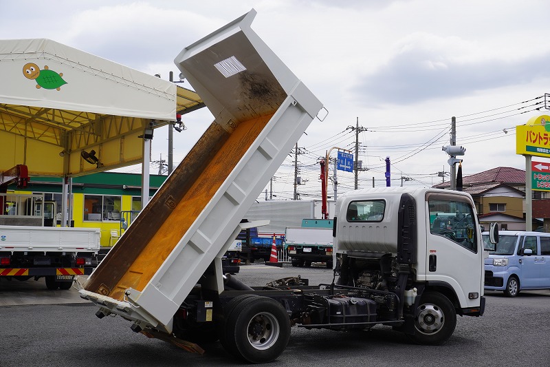 エルフ　「ワイド」　強化　ローダーダンプ　新明和製　一方開　積載３７５０ｋｇ　スライド用ラジコン　ＥＴＣ　ダンプピン　壁面フック３対　ＡＴ車！24