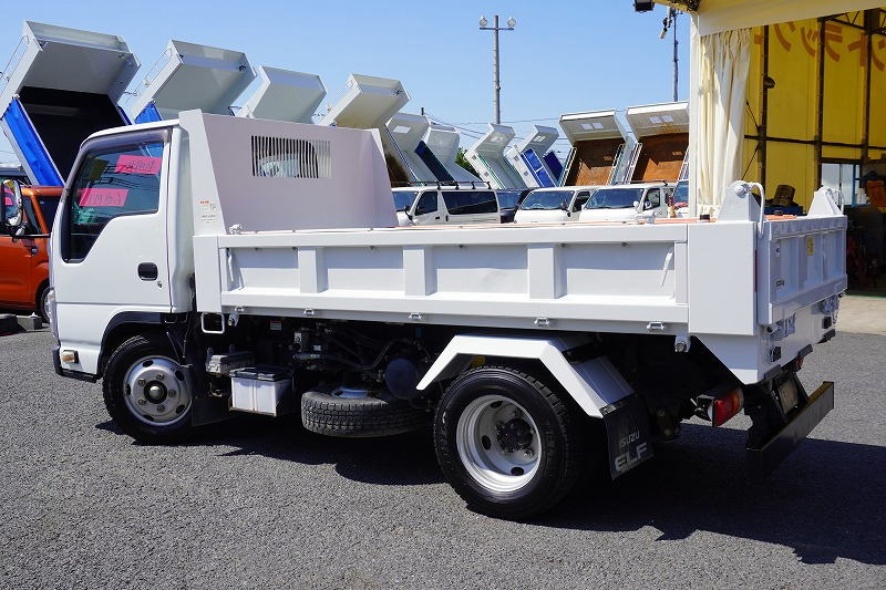 エルフ　「標準幅」　強化　ローダーダンプ　新明和製　三方開　積載３０００ｋｇ　手動コボレーン　ダンプピン　ＥＴＣ　左電格ミラー　坂道発進補助　キーレス　６速ＭＴ！5