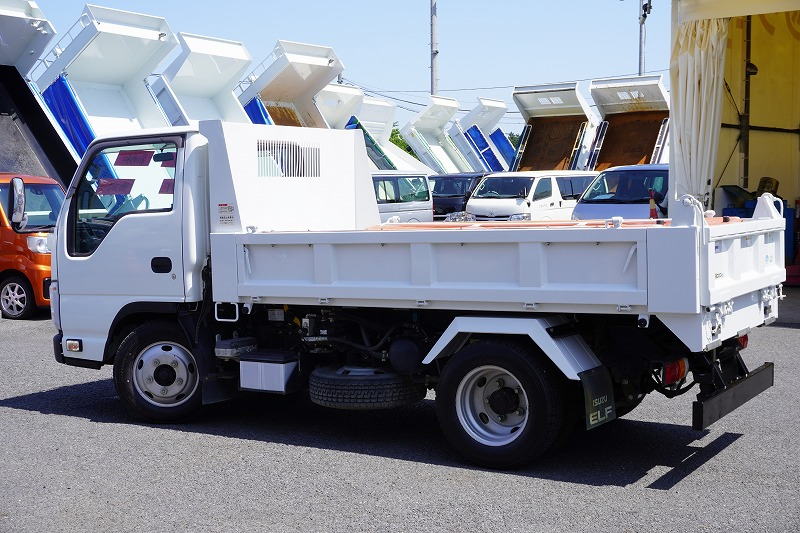 エルフ　「標準幅」　強化　ローダーダンプ　新明和製　三方開　積載３０００ｋｇ　手動コボレーン　ダンプピン　ＥＴＣ　左電格ミラー　坂道発進補助　６速ＭＴ！5