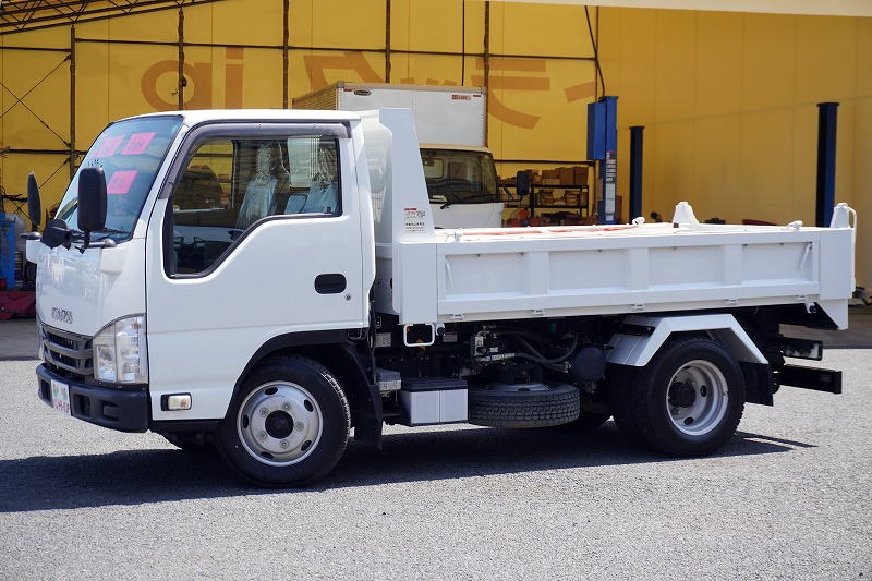 エルフ　「標準幅」　強化　ローダーダンプ　新明和製　三方開　積載３０００ｋｇ　手動コボレーン　ダンプピン　ＥＴＣ　左電格ミラー　坂道発進補助　６速ＭＴ！7