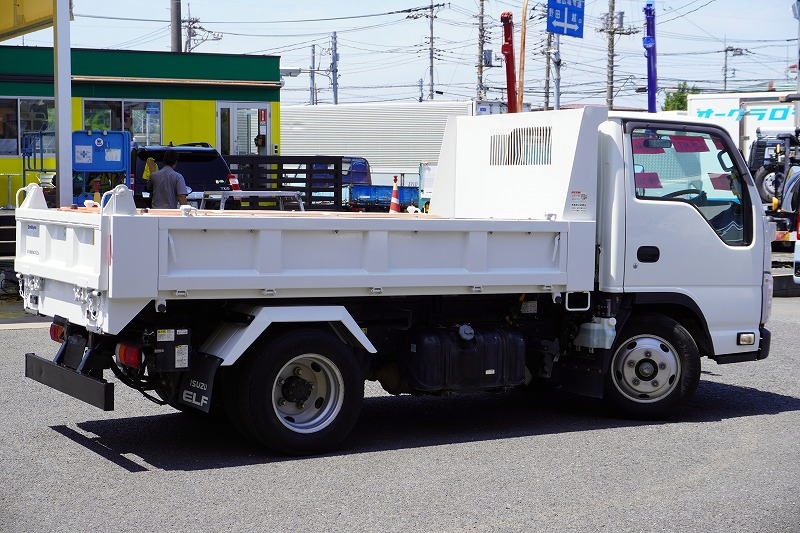 エルフ　「標準幅」　強化　ローダーダンプ　新明和製　三方開　積載３０００ｋｇ　手動コボレーン　ダンプピン　ＥＴＣ　左電格ミラー　坂道発進補助　キーレス　６速ＭＴ！6