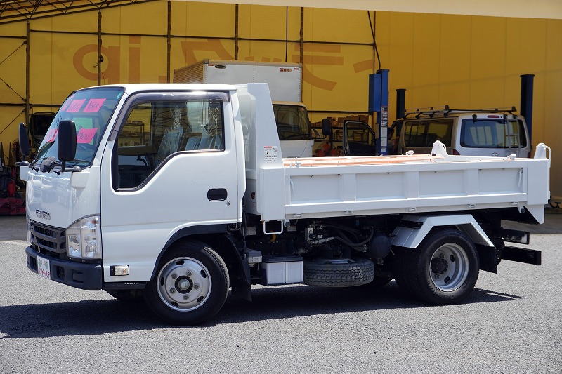 エルフ　「標準幅」　強化　ローダーダンプ　新明和製　三方開　積載３０００ｋｇ　手動コボレーン　ダンプピン　ＥＴＣ　左電格ミラー　坂道発進補助　キーレス　６速ＭＴ！7