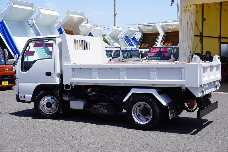 エルフ　「標準幅」　強化　ローダーダンプ　新明和製　三方開　積載３０００ｋｇ　手動コボレーン　ダンプピン　ＥＴＣ　左電格ミラー　ＡＴ車！5