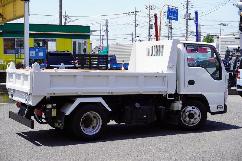 エルフ　「標準幅」　強化　ローダーダンプ　新明和製　三方開　積載３０００ｋｇ　手動コボレーン　ダンプピン　ＥＴＣ　左電格ミラー　ＡＴ車！6