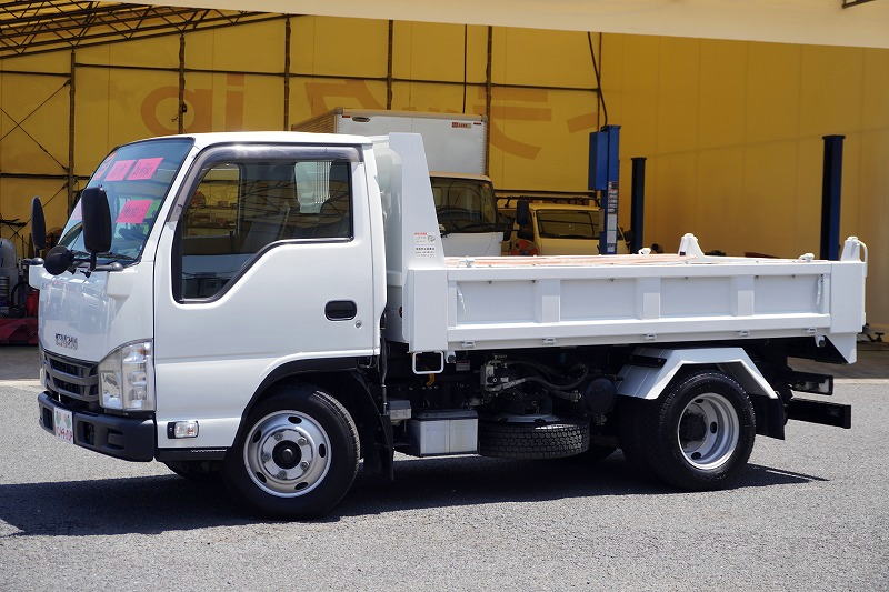エルフ　「標準幅」　強化　ローダーダンプ　新明和製　三方開　積載３０００ｋｇ　手動コボレーン　ダンプピン　ＥＴＣ　左電格ミラー　ＡＴ車！7