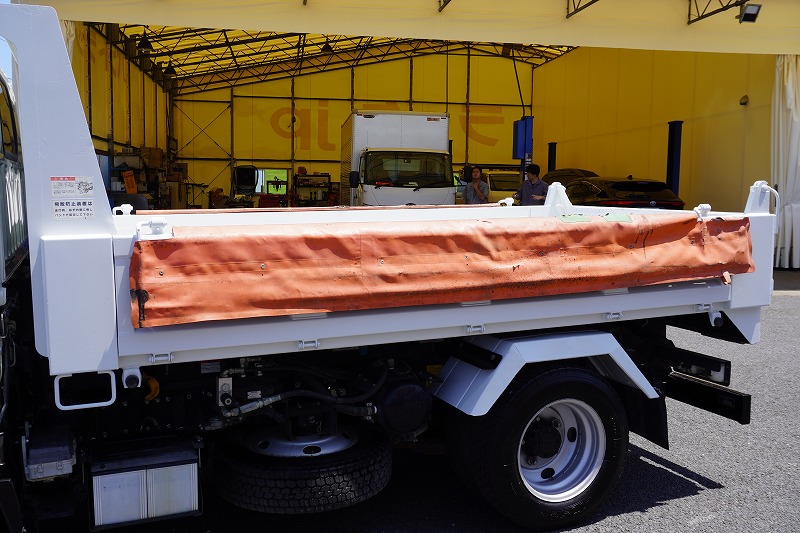 エルフ　「標準幅」　強化　ローダーダンプ　新明和製　三方開　積載３０００ｋｇ　手動コボレーン　ダンプピン　ＥＴＣ　左電格ミラー　ＡＴ車！26