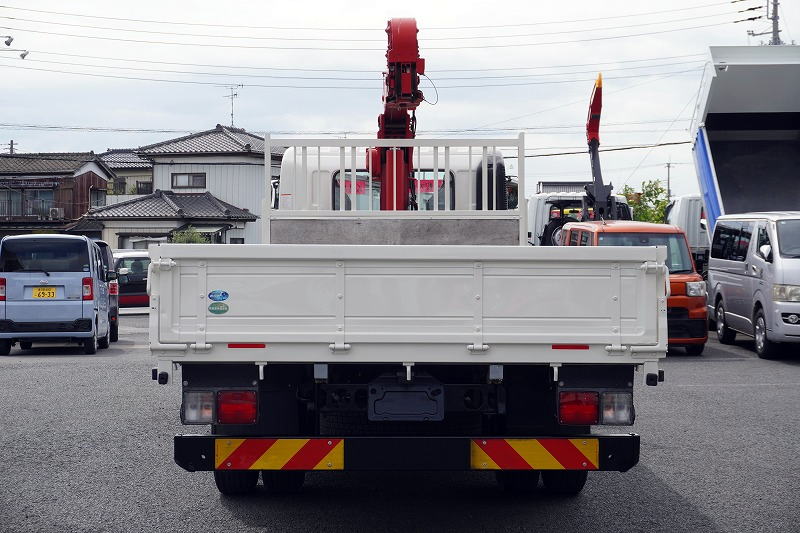 レンジャー　４トン　「ベッドレス」　４段クレーン　積載２４５０ｋｇ　古河ユニック製　５．４ｍ長　ラジコン　フックイン　２．９３ｔ吊　セイコーラック　ロープ穴３対　床フック　ＥＴＣ　坂道発進補助　衝突軽減ブレーキ　車線逸脱警報　６速ＭＴ！2