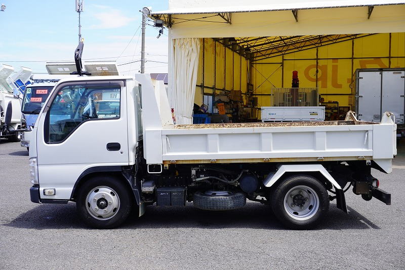 エルフ　「標準幅」　強化　ローダーダンプ　新明和製　三方開　積載３０００ｋｇ　スライド用ラジコン　ダンプピン　ＥＴＣ　坂道発進補助　キーレス　６速ＭＴ！1