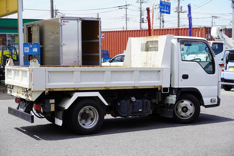 エルフ　「標準幅」　強化　ローダーダンプ　新明和製　三方開　積載３０００ｋｇ　スライド用ラジコン　ダンプピン　ＥＴＣ　坂道発進補助　キーレス　６速ＭＴ！6