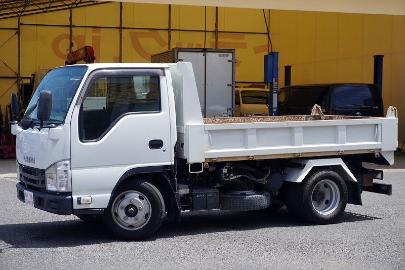 エルフ　「標準幅」　強化　ローダーダンプ　新明和製　三方開　積載３０００ｋｇ　スライド用ラジコン　ダンプピン　ＥＴＣ　坂道発進補助　キーレス　６速ＭＴ！7