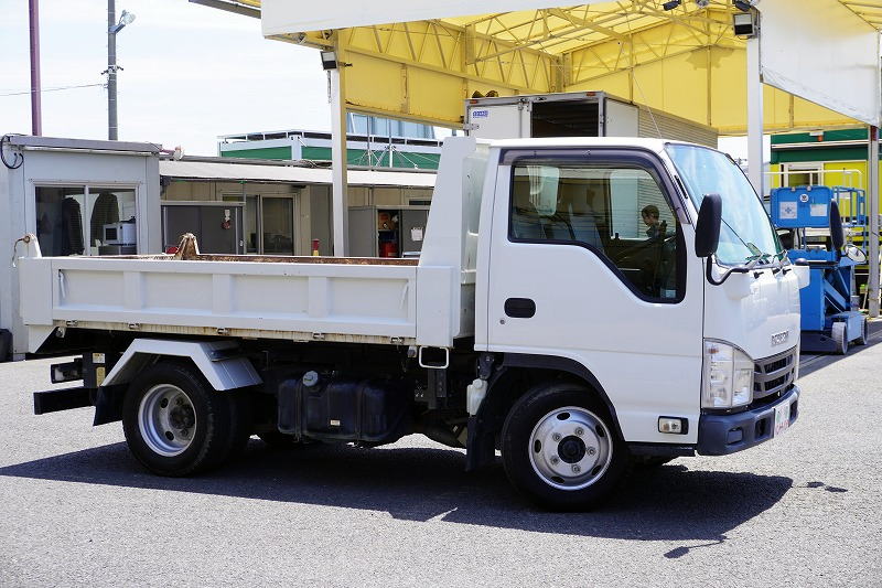 エルフ　「標準幅」　強化　ローダーダンプ　新明和製　三方開　積載３０００ｋｇ　スライド用ラジコン　ダンプピン　ＥＴＣ　坂道発進補助　キーレス　６速ＭＴ！4