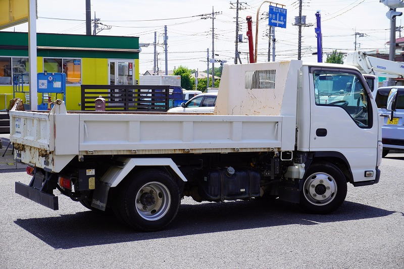 エルフ　「標準幅」　強化　ローダーダンプ　新明和製　三方開　積載３０００ｋｇ　スライド用ラジコン　ダンプピン　ＥＴＣ　坂道発進補助　キーレス　６速ＭＴ！6