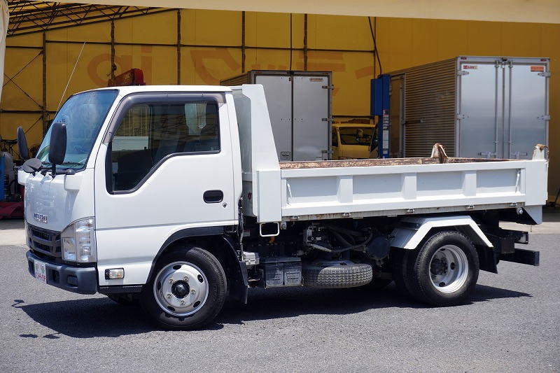 エルフ　「標準幅」　強化　ローダーダンプ　新明和製　三方開　積載３０００ｋｇ　スライド用ラジコン　ダンプピン　ＥＴＣ　坂道発進補助　キーレス　６速ＭＴ！7