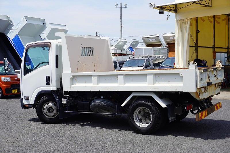 エルフ　「ワイド」　強化　ローダーダンプ　新明和製　一方開　積載３７５０ｋｇ　スライド用ラジコン　ＥＴＣ　ダンプピン　壁面フック３対　ＡＴ車！5