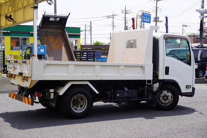 エルフ　「ワイド」　強化　ローダーダンプ　新明和製　一方開　積載３７５０ｋｇ　スライド用ラジコン　ＥＴＣ　ダンプピン　壁面フック３対　ＡＴ車！6