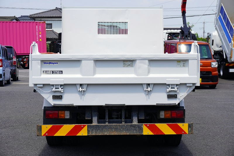 エルフ　「ワイド」　強化　ローダーダンプ　新明和製　三方開　積載３７５０ｋｇ　手動コボレーン　左電格ミラー　ＥＴＣ　ダンプピン　ＡＴ車！2